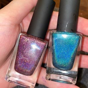 Holo Taco Teal linear & 2019 Holoday Purple Mix